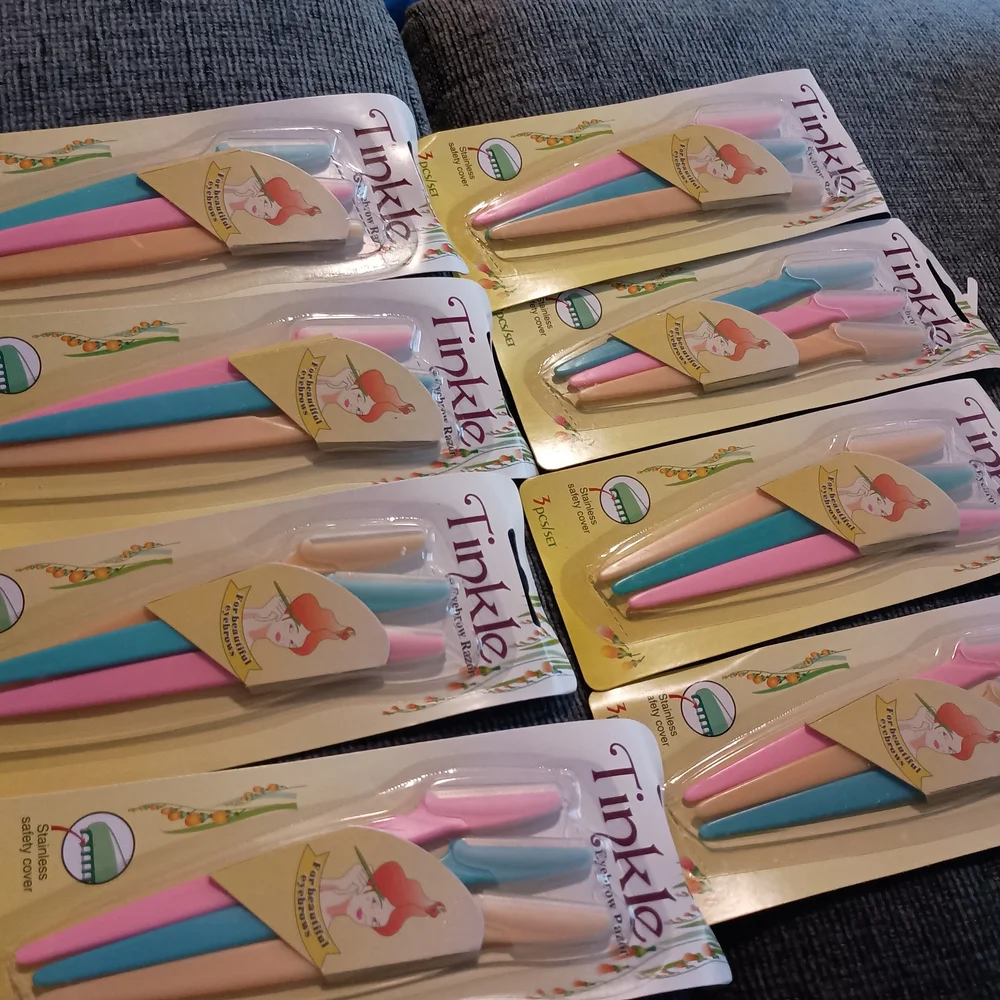 8 Pack NEW Tinkle Eyebrow Razors - 8 Pack Bundle
